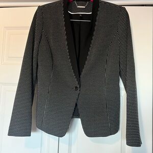 White House Black Market Black and White Blazer